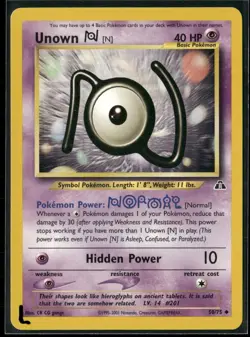 Pokemon - Unown N 50/75 Neo Discovery LP - Image 1