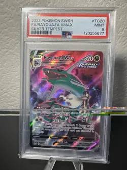 PSA 9 Rayquaza VMAX TG20/TG30 Silver Tempest Trainer Gallery Pokemon 2022 - Image 1