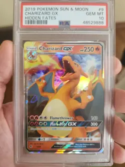 Pokemon Charizard GX 9/68 Hidden Fates Ultra Rare Holo PSA 10 2019 - Image 1