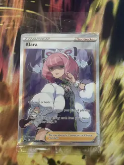 Pokemon TCG Klara SWSH Black Star Promo SWSH302 Holo Full Art Pack Sealed - Image 1