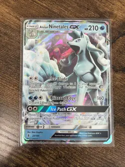 Alolan Ninetales GX #22 Guardians Rising Pokemon TCG - Image 1