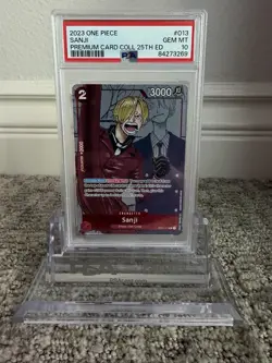 One Piece 2023 Sanji OP01-013 R Premium Card Collection 25th Ed PSA 10 - Image 1