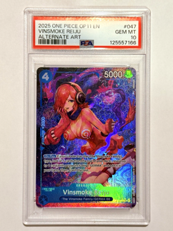 One Piece A Fist of Divine Speed - Vinsmoke Reiju Rare Alternate Alt Art PSA 10 - Image 1
