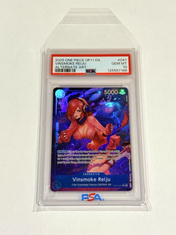 One Piece A Fist of Divine Speed - Vinsmoke Reiju Rare Alternate Alt Art PSA 10 - Image 3
