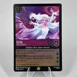 Disney Lorcana Elsa Spirit of Winter Fabled 43/204 Cold Foil - Image 1