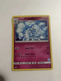Alolan Ninetales - SM128 Black Star Holo Rare Promo #30 TCG Pokemon Card LP - Image 1