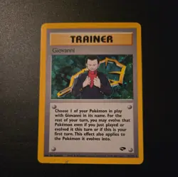 Pokemon Card Giovanni Trainer Holo 18/132 Gym Challenge - Image 1