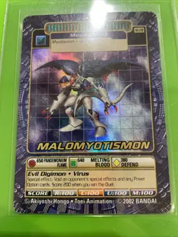 Malomyotismon ST-170 Holo Foil Card Vtg 2002 Digimon Digibattle Street Starter 4 - Image 1