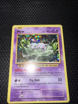 Pokemon TCG XY Evolutions Mew Holo Rare Card #53/108 NM Condition - Image 1