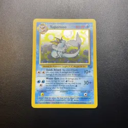 Pokemon TCG Vaporeon Jungle Set Holo Card 12/64 - Image 1