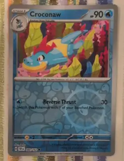 Croconaw 040/162 Reverse Holo Temporal Forces Pokemon Card - Image 1