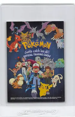 CHECKLIST - BLUE Logo - SILVER HOLO - SERIES 1 - TOPPS Pokemon Card - NM/LP - Image 1