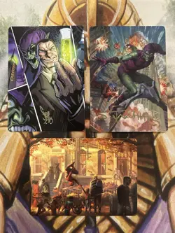 Green Goblin, Norman Osborn & Friendly Neighborhood - Art Cards Gold-Stamped Sig - Image 1