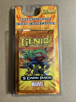 Marvel Genio Trading Game Cards Booster Pack 2003 Factory Sealed NEW X1 - Image 1