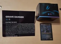 Magic the Gathering GRAVE DANGER Starter Commander Deck, Complete, Sleeved EX - Image 1