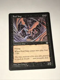 Foul Imp Magic the Gathering Card 1998 - Image 1