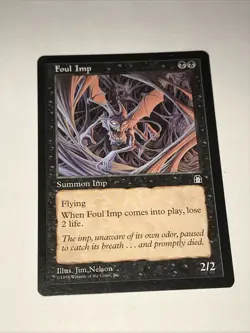 Foul Imp Magic the Gathering Card 1998 - Image 2