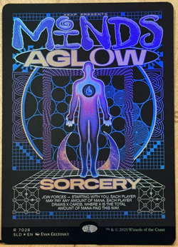 LIMITED EDITION Secret Lair MtG Minds Aglow Unplayed NM FULL ART FOIL! - Image 1