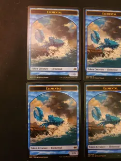 4x Duel Decks Merfolk vs. Goblins Elemental Token NM Magic Gathering MTG 4 X4 - Image 2