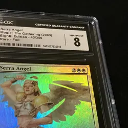 Serra Angel FOIL 8th Eight Edition NM/MInt CGC (5013) Gr 8 MTG - Image 3