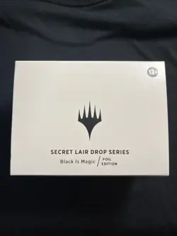 MTG Secret Lair Drop Series Black is Magic Foil Edition Factory Sealed - Image 1