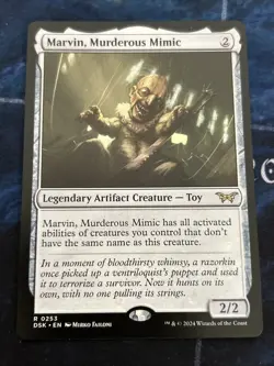Marvin, Murderous Mimic Duskmourn: House of Horror Regular NM-M Unplayed 0253 - Image 1