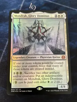 Mondrak, Glory Dominus Phyrexia: All Will Be One Foil NM-M Unplayed MTG 023/271 - Image 1