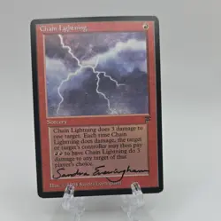 Chain Lightning Legends Signed by Sandra Everingham Magic the Gathering - Image 1