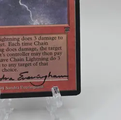 Chain Lightning Legends Signed by Sandra Everingham Magic the Gathering - Image 4