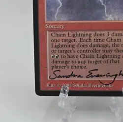 Chain Lightning Legends Signed by Sandra Everingham Magic the Gathering - Image 5