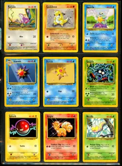 1999 Pokemon BASE SET Unlimited Edition COMPLETE Non Holo COMMON Cards Lot NM+ - Image 4