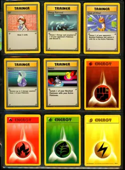 1999 Pokemon BASE SET Unlimited Edition COMPLETE Non Holo COMMON Cards Lot NM+ - Image 5