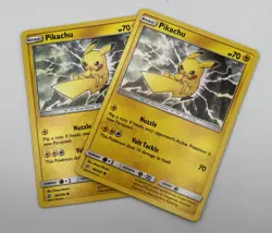 Pikachu 66/236 2x x2 Pokemon Card 2019 Cosmic Eclipse LP - Image 1
