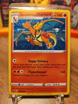 Special Delivery Charizard SWSH075 Promo Sealed POKEMON NM - Image 1
