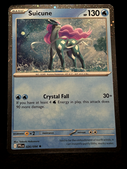 Pokemon TCG: Suicune 026/094 Me02: Phantasmal Flames Holo - Near Mint - Image 1