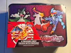 Pokemon TCG Charizard Fall Scarlet & Vilet SV Collector Treasure Chest Tin 2023 - Image 2