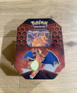 Pokemon TCG Hidden Fates Tin Charizard GX Factory Sealed - Image 1