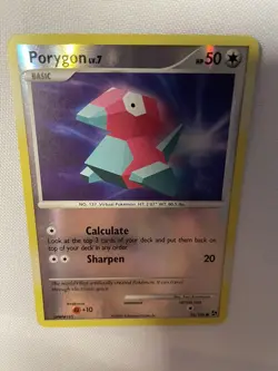 2008 Pokemon, D&P Great Encounters, #81/106 Porygon, Reverse Holo Common - Image 3