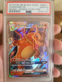 Pokemon Charizard GX SM211 Black Star Promo Holo Full Art PSA 10 2019 - Image 1