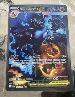 🔥 Mega Charizard X EX SIR 125/094 (English) Phantasmal Flames Pokemon TCG NM - Image 1
