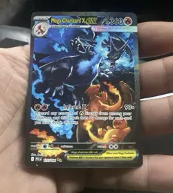 🔥 Mega Charizard X EX SIR 125/094 (English) Phantasmal Flames Pokemon TCG NM - Image 2