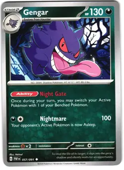 Gengar 57/91 Pokemon SV: Paldean Fates - Image 3
