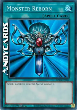MONSTER REBORN • (Mostro Resuscitato) • Super R • RA03 EN052 • 1Ed • Yugioh! - Image 1