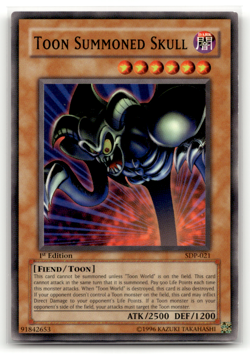 Toon Summoned Skull SDP-021 1st Edition Common Starter Deck: Pegasus LP - Image 1