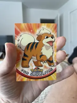 Growlithe #58 Topps 1999 Pokemon TV Animation Series 1 Blue Label - NM - Image 1