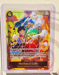 One Piece TCG Monkey.D.Luffy (OP10-118 SEC) Alt Art Parallel Royal Blood English - Image 1