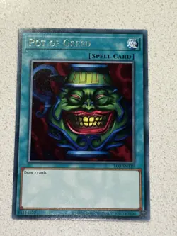 Yu-Gi-Oh- Pot of Greed LOB-EN119 Rare- NM - Image 1