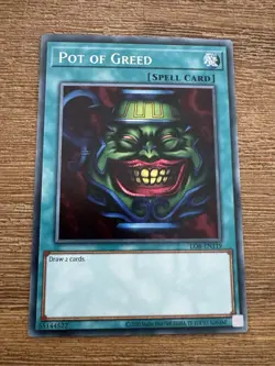 Yu-Gi-Oh- Pot of Greed LOB-EN119 Rare- NM - Image 1