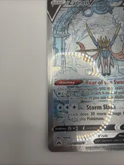 Zacian v Crown Zenith: Galarian Gallery GG48/GG70 Pokemon TCG Card NM - Image 3