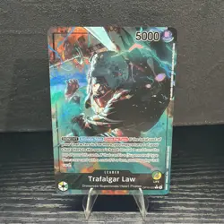 One Piece TCG Royal Blood OP10-022 Trafalgar Law Leader Parallel Alt Art - Image 1